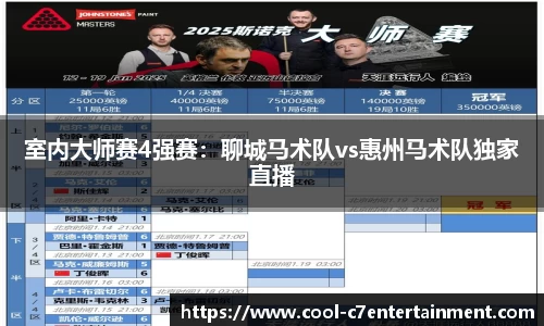 室内大师赛4强赛：聊城马术队vs惠州马术队独家直播